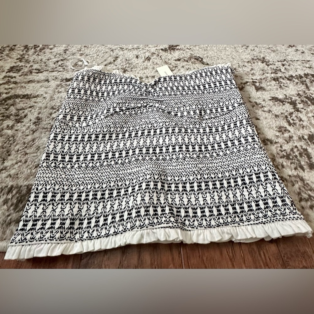 ‼️RARE‼️🎸ANTHROPOLOGIE🎸🔥NWT🔥Smocked Sweetheart Tube-Top in White— M - Picture 7 of 9